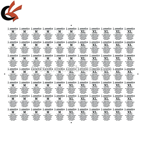 garment accessories label plastisol heat transfer