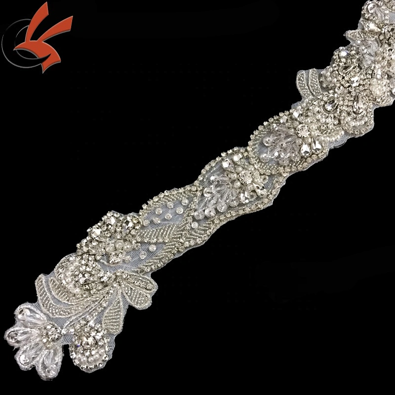 Wedding Dresses Sash Rhinestone Applique DIY Bling Bridal Wedding Crystal Belt