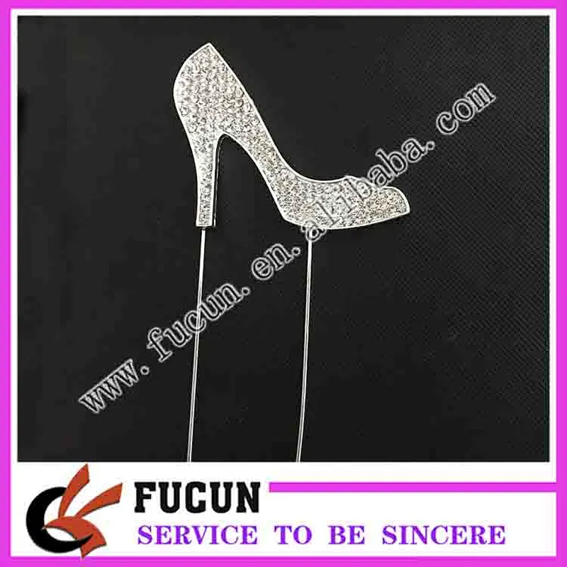creative design high heeled shoes Cake Topper for company party decoration