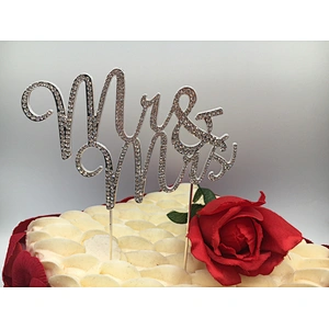 2019 sale promotion mr and mrs wedding cake toppers for cake decoration