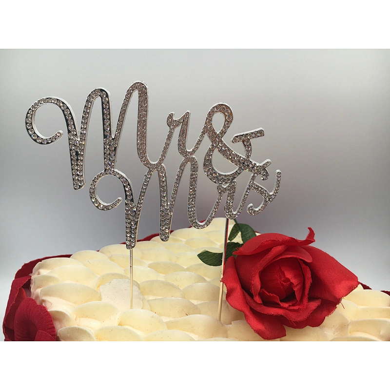2019 sale promotion mr and mrs wedding cake toppers for cake decoration