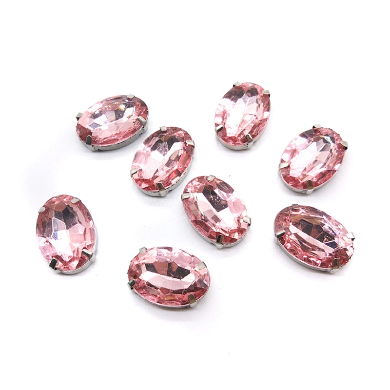 resin rhinestone with claw setting for garment decoration