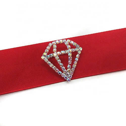 wholesale small AB clear rhinestone carriage diamond crown buckles for wedding invitations card decoration