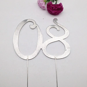 birthday cake photos cake decoration silver metal number 80 birthday cake topper