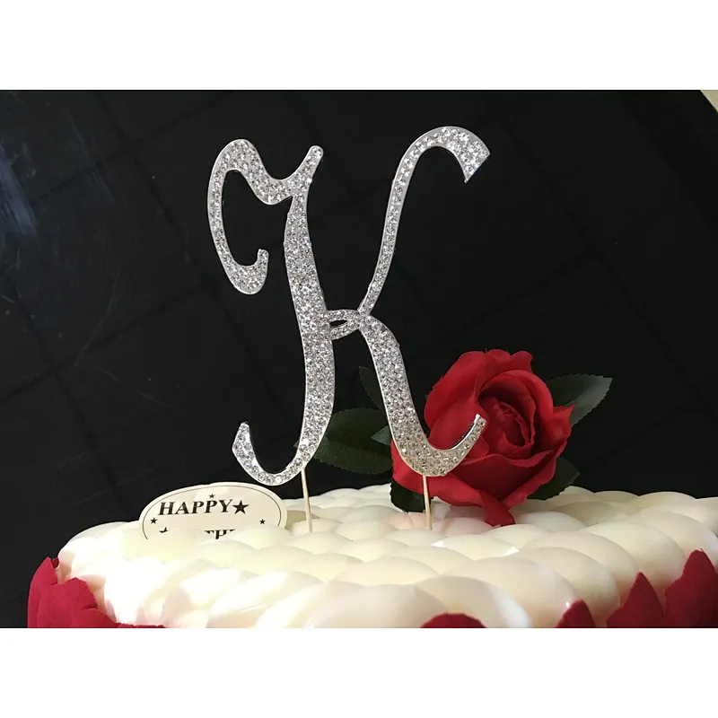 2019 new party supplies wedding decoration alphabet  letter cake topper