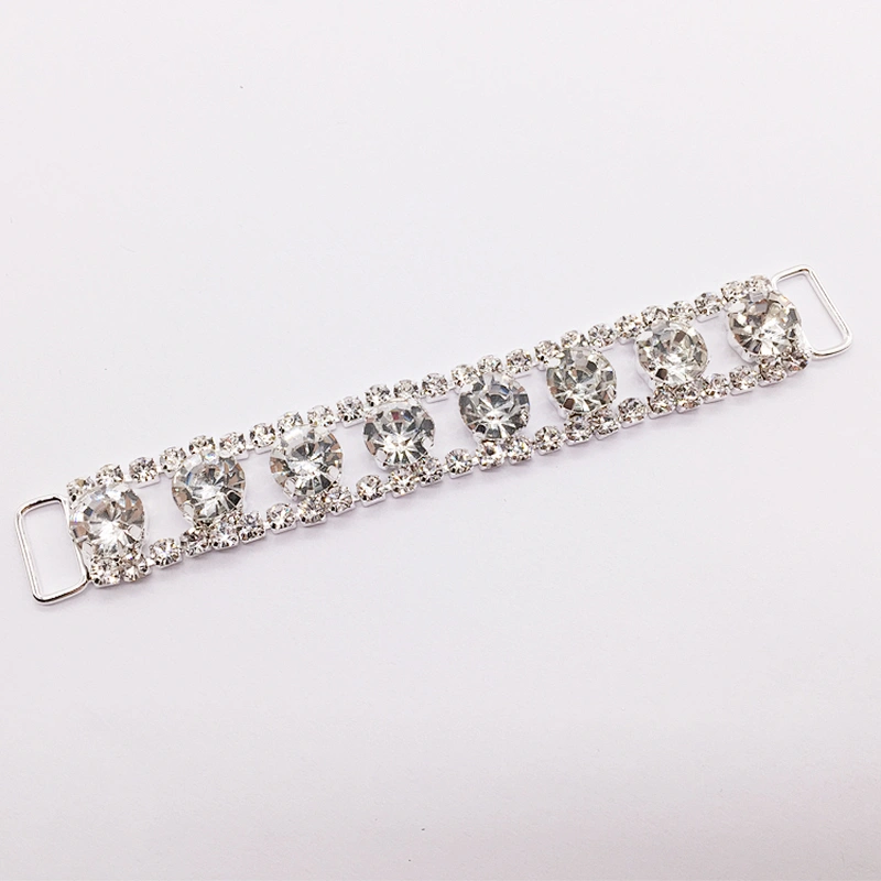 Wholesale Fashion Decorative Crystal Clear Competition Bikini Rhinestone Connector