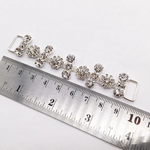fashion flower design sexy swimsuits rhinestone bikini connectors for beauty contest