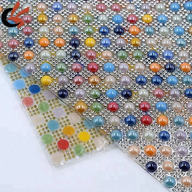 wholesale bling flat iron pearl and rhinestone mesh trimming for cloth