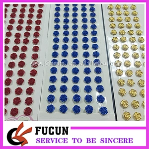 custom acrylic rhinestone jewel sticker long strip self adhesive pearls and rhinestone stickers