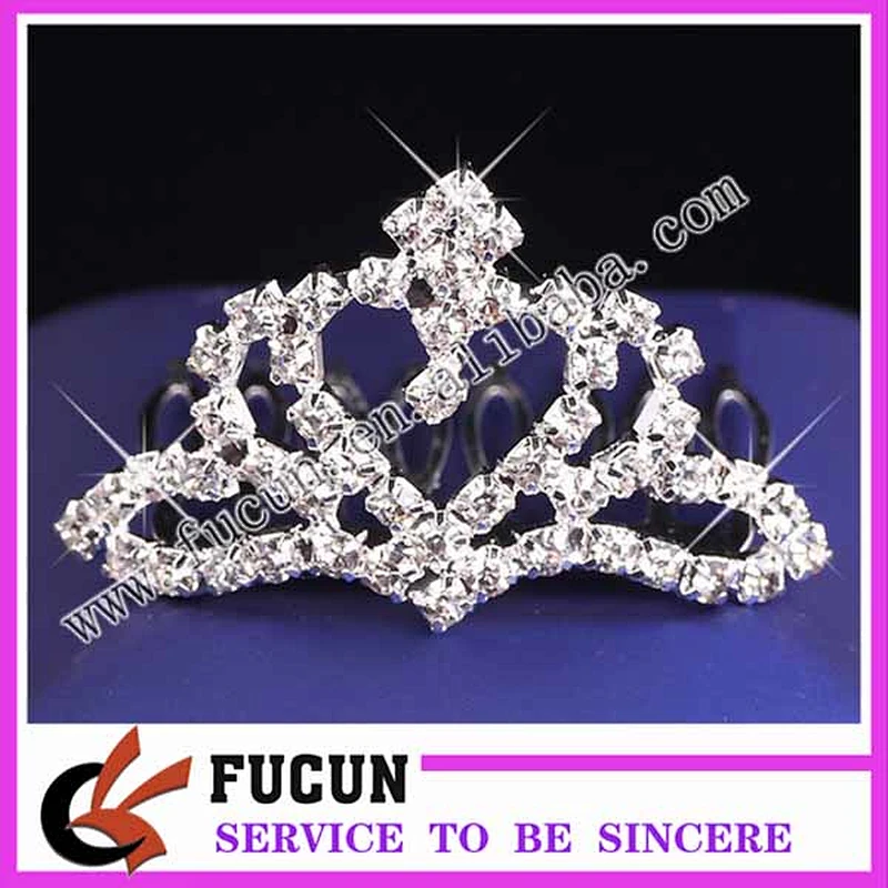 Lovely princess happy birthday party tiaras/crowns cheap heart tiara for girls