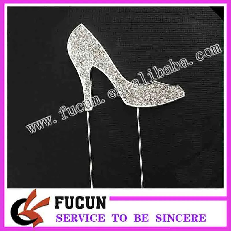creative design high heeled shoes Cake Topper for company party decoration