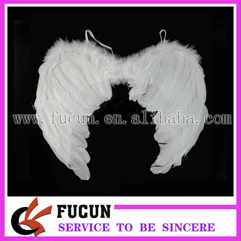 size 50*30cm white angel wing for party