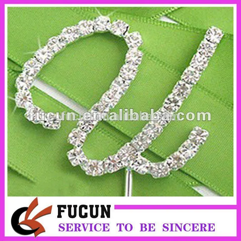 cheap crystal diamond rhinestone cake topper wedding favors/wedding centerpieces/cake decorating