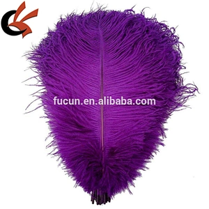 Hot Sale Purple color Natural Long Fluffy OSTRICH FEATHERS