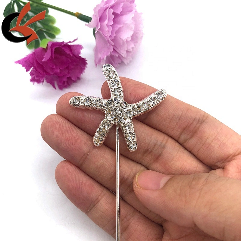 Party Birthday Decoration Silver Star crystal cake topper