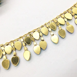 Dionysia Clothing Garment Decoration Sew on luxury Waterdrops Resin Tassel Rhinestone Chain Trims