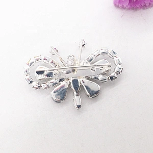 custom elegant butterfly saree pins insect design rhinestone brooch pin