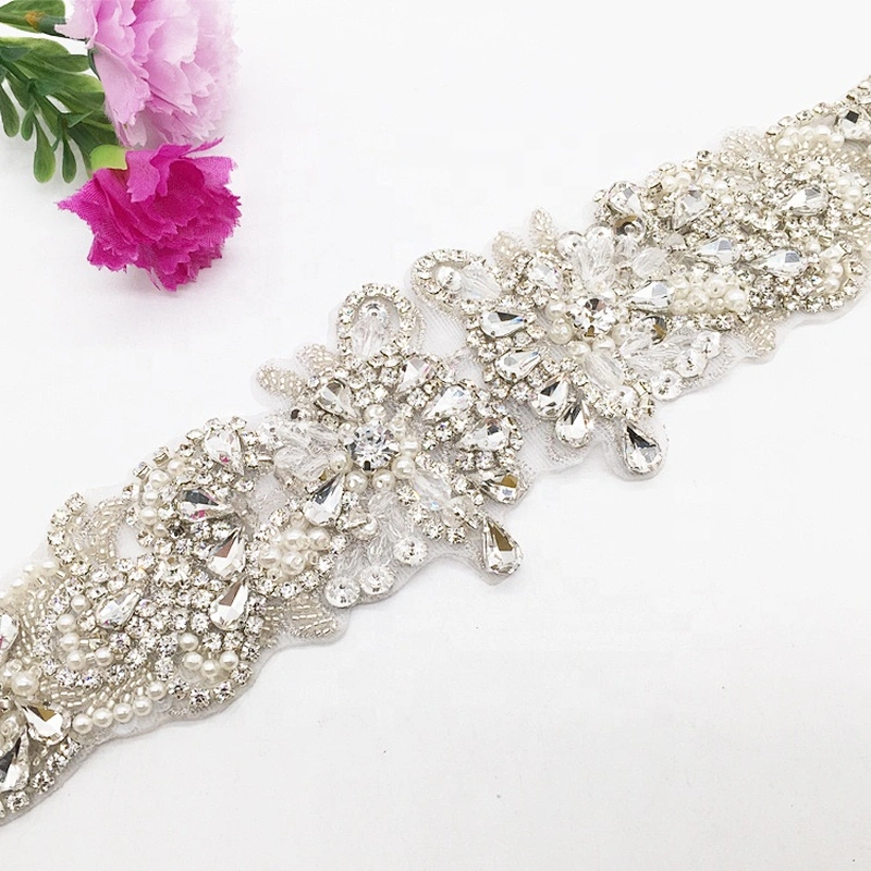 Fashion Wedding Jewelry Simple Charm Vintage Crystal Rhinestone Waistband Applique