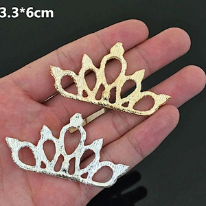 Make in China Unique Flat Back Rhinestone Tiara Princess Crown Buckle
