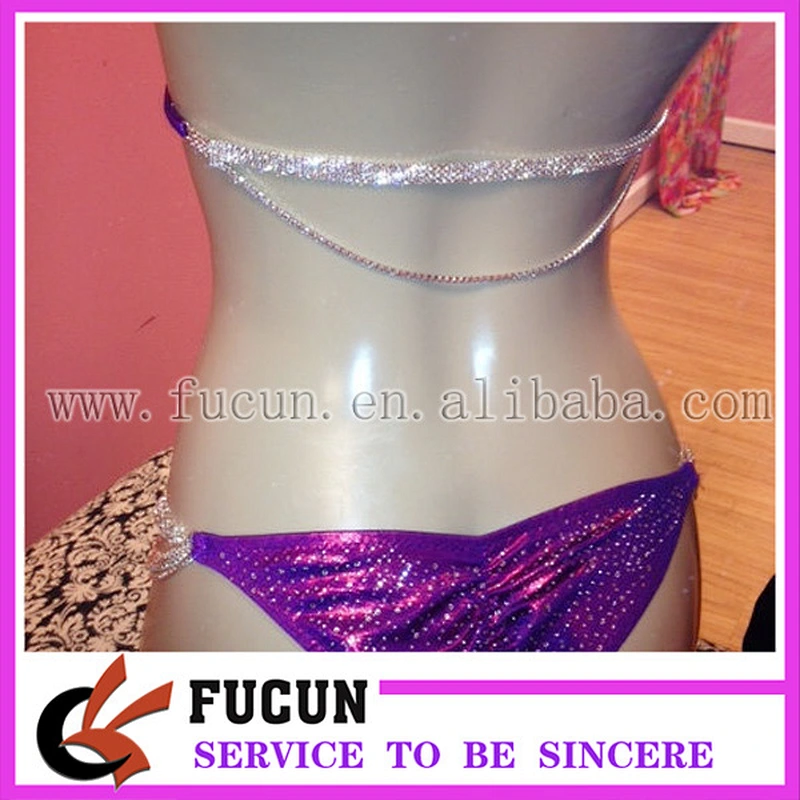 NEW NPC 2 piece various designs Rhinestone Bikini Back Connector