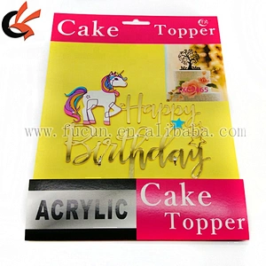 Kid Birthday Party Decoration Unicorn Acrylic cake topper