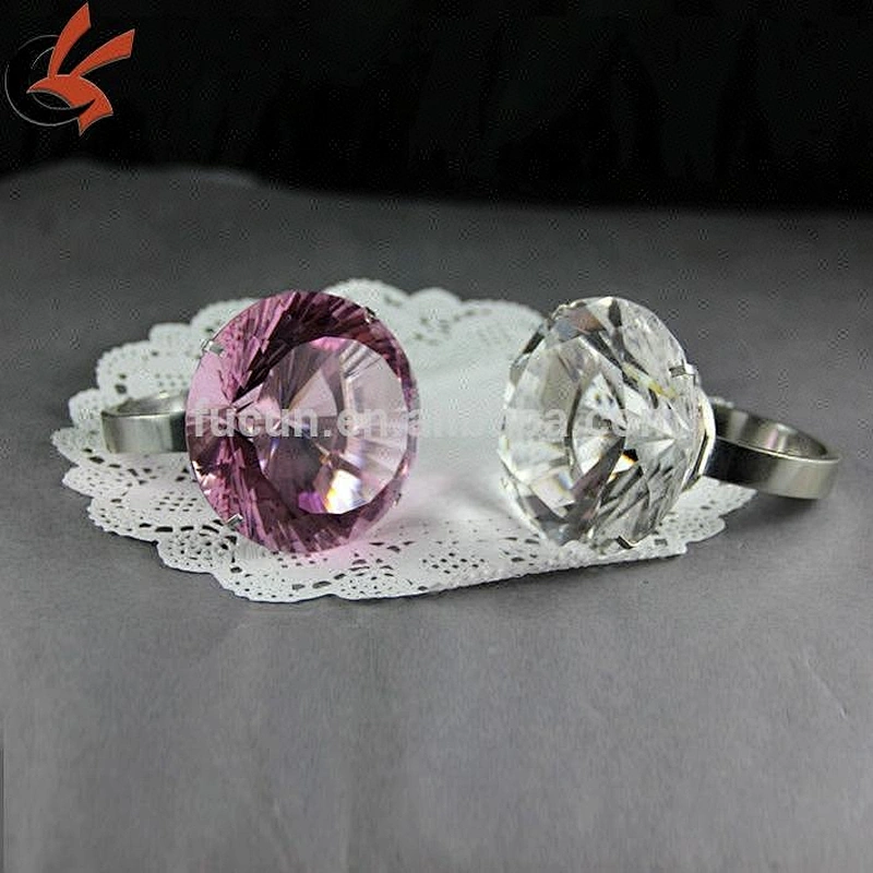 hot sale crystal diamond napkin ring for wedding table decoration