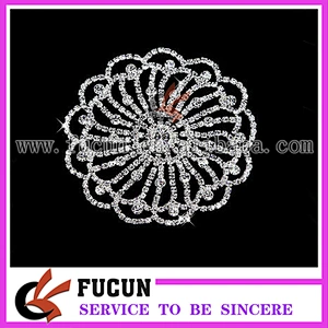 Clear Rhinestone Crystal Wedding Bridal Dress Applique Sew On Sewing Craft