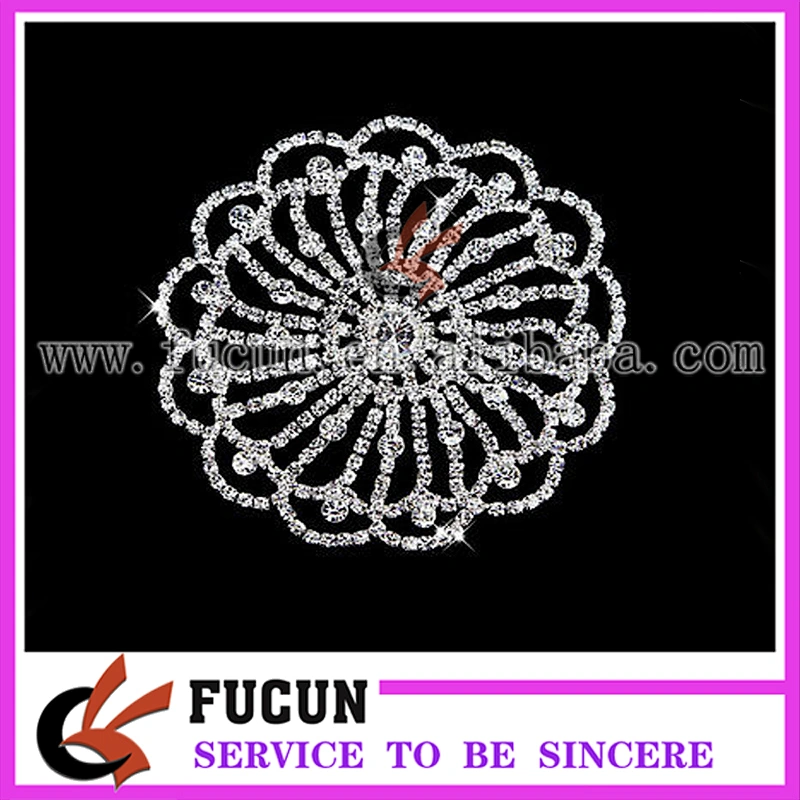 Clear Rhinestone Crystal Wedding Bridal Dress Applique Sew On Sewing Craft
