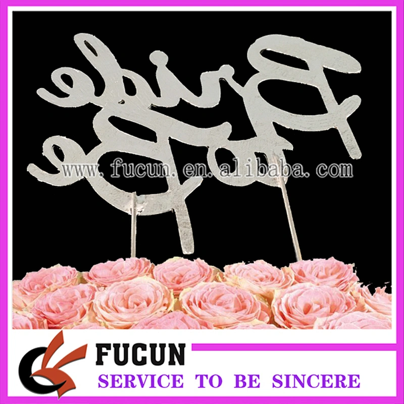 Customize Bride Wedding Party Frozen Lovely Cake Topper Bride-To-Be Wedding Cake Topper