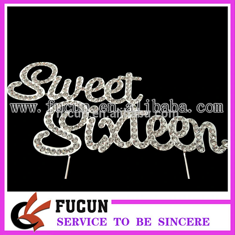 Hot sale crystal Sweet Sixteen birthday cake party centerpiece/diamond candelabras decorations