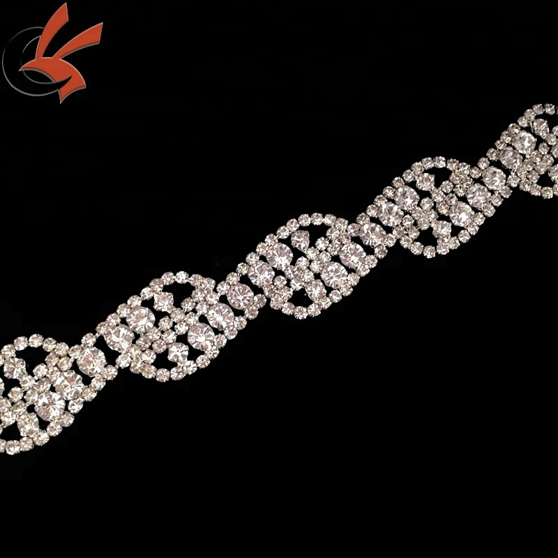Carnival Wedding shining Crystal Rhinestone Chain Trimming