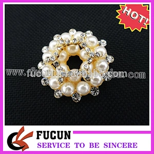 cheap flower rhinestone colorful pearl brooch, small pearl brooch pin
