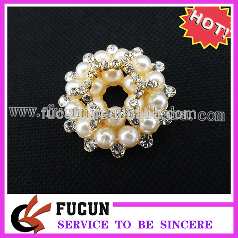 cheap flower rhinestone colorful pearl brooch, small pearl brooch pin