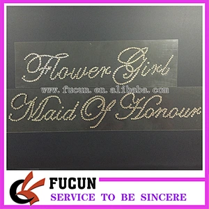 Customized wedding clear rhinestone bridal sticker