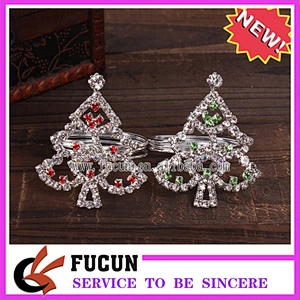 2018 Customs Christmas Gifts Rhinestone Table Napkins Christmas Trees Napkin Ring