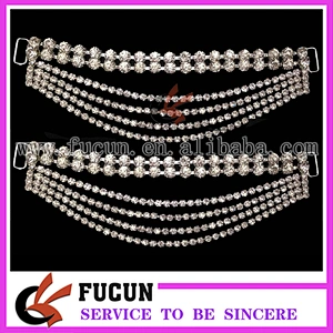 Rhinestone Bikini Connector/ Buckles For Swimming Wear Suits