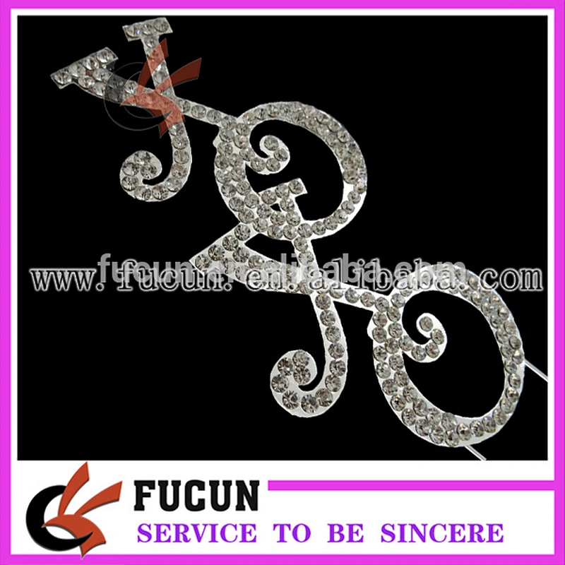 wholesale silver diamond wedding cake toppers 