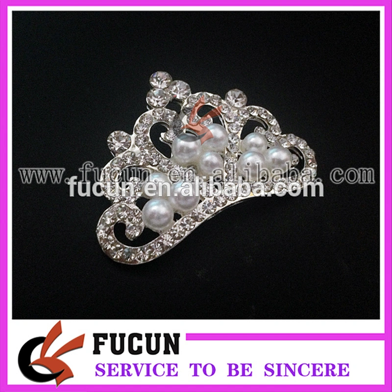 Diamante Rhinestone Pearl Crown Buckles Ribbon Sliders Embellishments Wedding Bridal