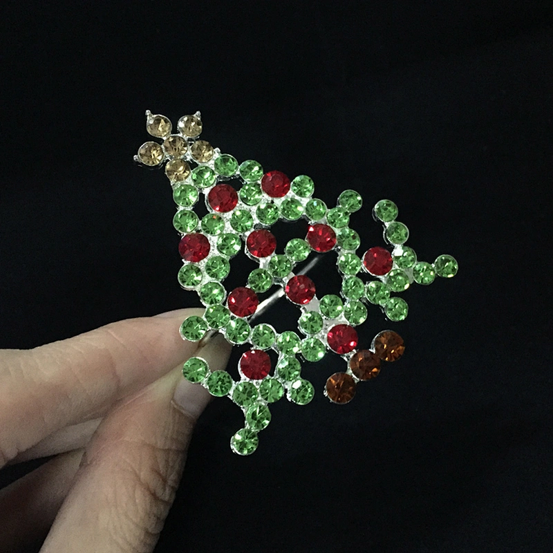 Fashion Decorative Blingbling Jewelry Christmas Tree Napkin Ring for Christmas