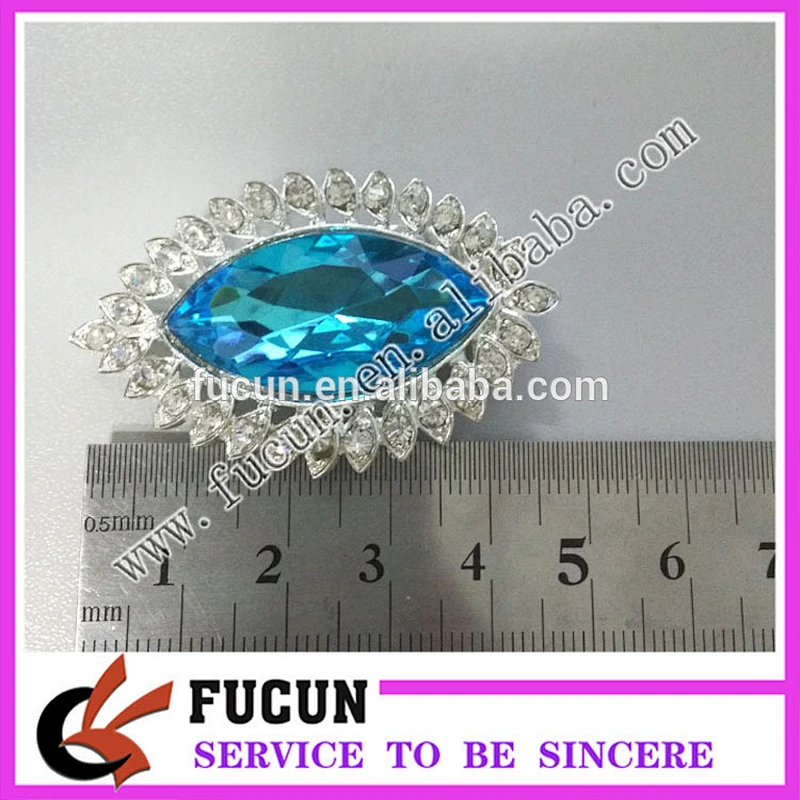shiny beautiful factory price crystal women scarf buckle clip wholesale