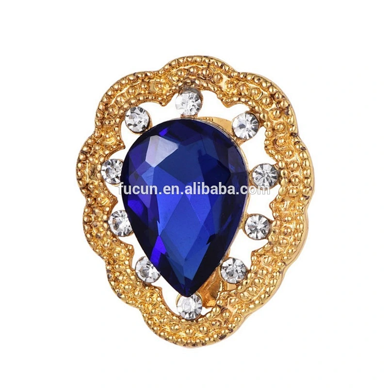 Fashion Jewelry Imitation teardrop style Bridal Wedding Bouquet Brooch Pin