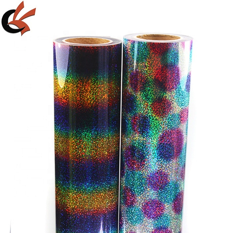 100Meters Rainbow Korea Quality Hologram Heat Transfer Vinyl Roll