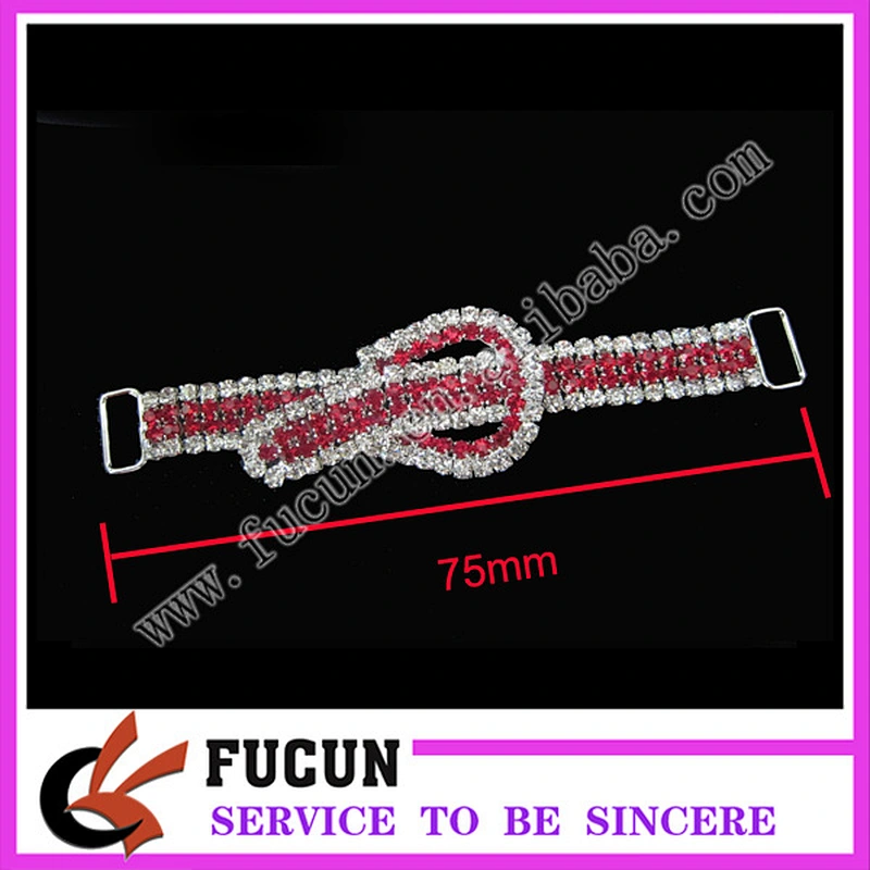 Crystal Rhinestone Bikini Connector Buckle Metal Chain For Swimwmming Wear