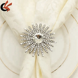 Crystal acrylic napkin ring for Embellishing a Holiday Table or Display