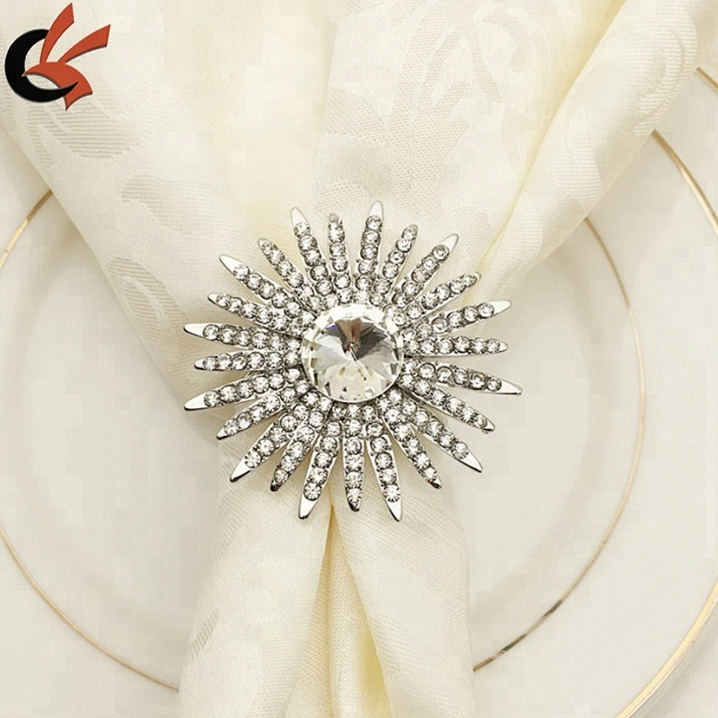 Crystal acrylic napkin ring for Embellishing a Holiday Table or Display