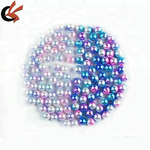 wholesale colorful plastic pearl with hole or without hole