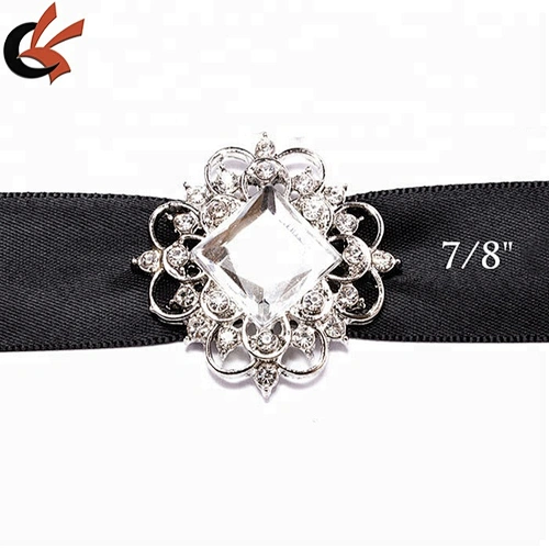 Wholesale Rhinestone Vintage Invitation Buckles Vintage Style Wedding Bling Craft Supplies Buckle Slider