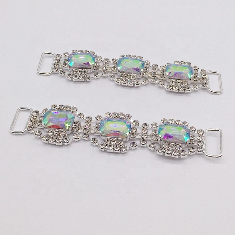 Fashion Swimwear Metal Accessories rhinestone bikini connector for shoulder girdle swimwear