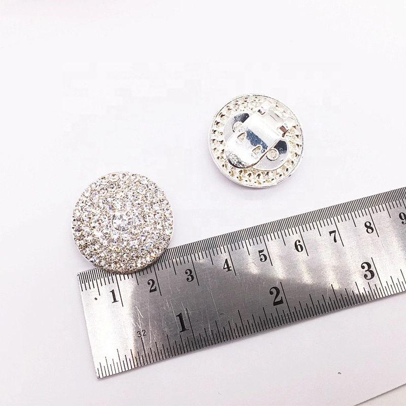Cheap Price Custom Silver Shoes Accessories Rhinestone Shoe Buckle Guangzhou Factory