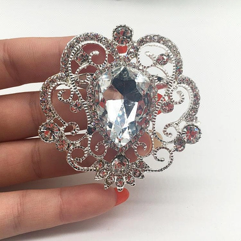 Sparkly Bridal Crystal Diamante Brooch For Wedding Invitation decoration